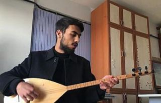 (ÖZEL) Görme engelli Muharrem konservatuvara hazırlanıyor