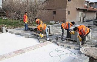 Pamukkale’de üstyapı çalışmaları tüm hızıyla...