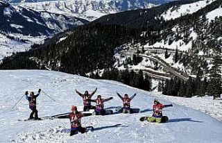 Sahara Milli Parkı Snowboard tutkunlarına ev sahipliği...