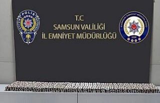 Samsun’da 27 bin 972 kapsül sentetik ecza ele geçirildi