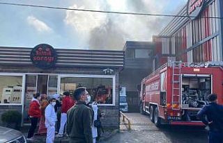 Sancaktepe’de simit fabrikasında yangın