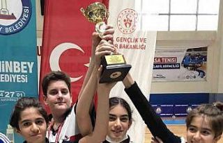 SANKO Okulları öğrencileri masa tenisinde il dördüncüsü...