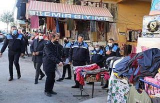Şanlıurfa’da kaldırım işgali denetimi