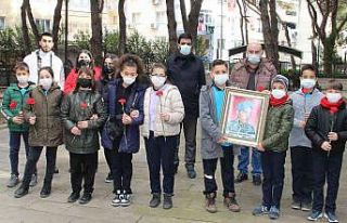 Şehidin ismini taşıyan okulun öğrencileri 30....