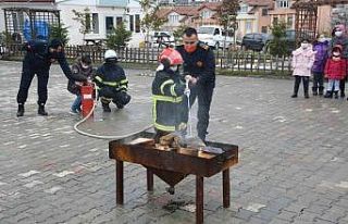 Sevgi Evleri çocuklarından belediye ve itfaiyeye...
