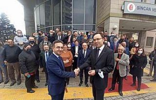 Sincan Vergi Dairesinde nöbet değişimi