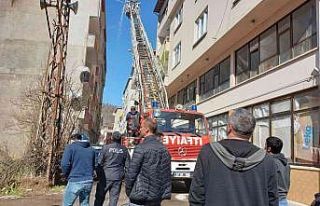Sinop’ta çatı yangını