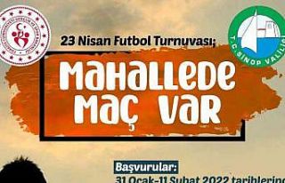 Sinop’ta “mahallede maç var” projesi