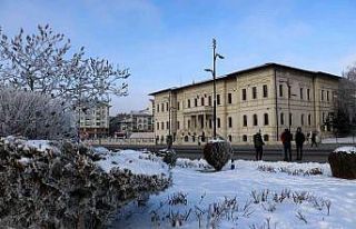 Sivas’ta kırağı güzelliği