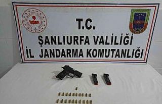 Suruç’ta ruhsatsız tabanca ele geçirildi