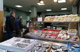 Tezgahlarda hamsi bereketi