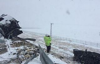 Tır devrildi, sürücüsü hayatını kaybetti