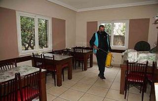 Toroslar’da temizlik ve dezenfeksiyon çalışması...