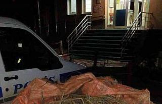 Tramvay inşaatından demir çalan şahıs yakalandı