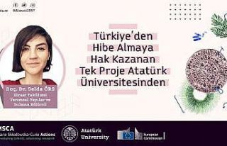 Türkiye’den hibe almaya hak kazanan tek proje Atatürk...