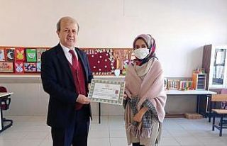 Ücretli öğretmenlere teşekkür belgesi