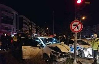 Ula’dan kaçtı, Menteşe’de kaza yaptı