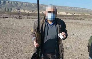 Usulsüz avlanan kişinin tüfeğine el konuldu