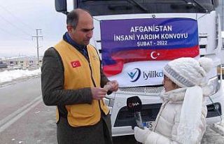 Van’dan Afganistan’a 4 tır yardım malzemesi...