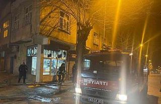 Yabancı uyrukluların kaldığı evde yangın