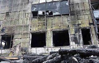 Yanan Giresun Üniversitesi binasında hasar tespit...