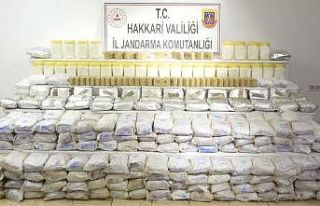 Yüksekova’da 250 kilo eroin ve 35 kilo metamfetamin...