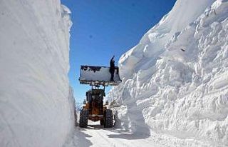 Yüksekova’da 9 metrelik kar tünelleri şaşırtıyor
