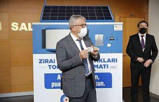 Zirai ambalaj atıkları toplama otomatı hizmete...