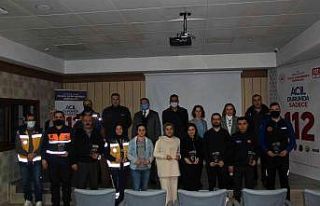 112’nin başarılı personelleri ödüllendirildi