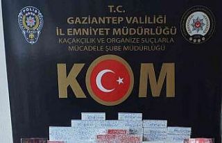 55 bin 600 adet kaçak makaron ele geçirildi