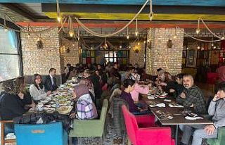 Ağrı’da Sağlık Hak Sen üyeleri kahvaltıda...