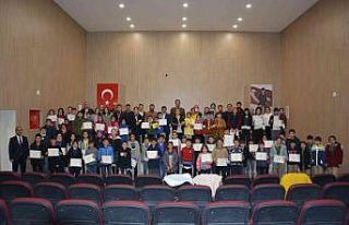 Akıl ve Zeka Oyunları Turnuvasının ödül töreni...