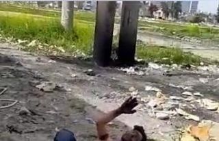 Akıma kapılan gencin yardım çığlığı