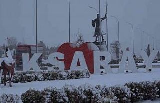 Aksaray’da kar yağışı