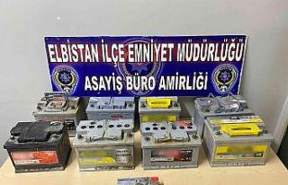 Akü hırsızı tutuklandı