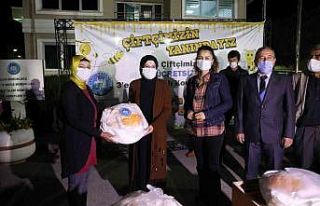 Akyurt’ta çiftçilere sebze fidesi ve arılı kovan...