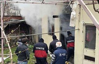 Amasya’da depoda çıkan yangın maddi zarara yol...