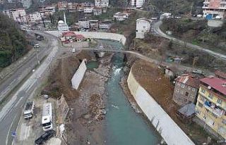 Artvin’de DSİ taşkın koruma çalışmalarına...