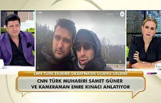 Ateş hattında kalan muhabir ve kameraman o anları...