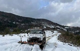 Ayancık’ta karda mahsur kalan vatandaşlara destek