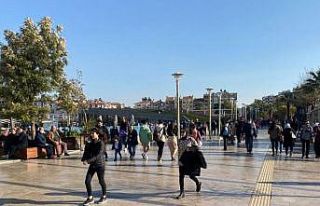 Aydın’da hava sıcaklığı mevsim normallerinin...