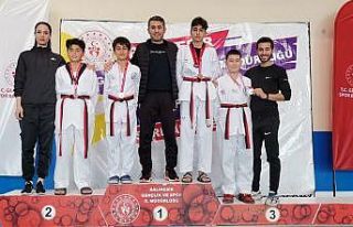 Ayvalıklı tekvandoculardan 2 altın, 2 gümüş...