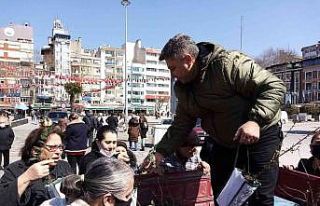 Bandırma’ da 3 bin adet fidan dağıtıldı