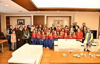 Başkan Çiftçi, ÇESK sporcularını ağırladı