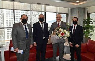 Başkan Ergün misafirlerini ağırladı