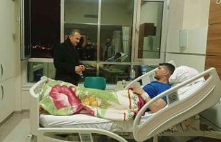 Başkan Kılınç’tan ameliyat olan gaziye geçmiş...