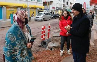 Başkan Söğüt, Ağadere Caddesi’nde incelemelerde...