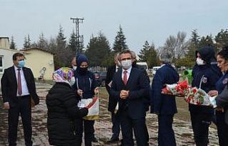 Başsavcı Karabacak, 8 Mart ta kadın personelleri...