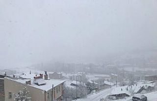 Bayburt’ta soğuk hava ve kar yağışı etkili...