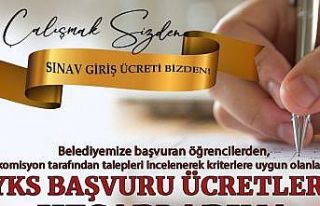 Belediye Üniversite sınavı ücretlerini yatırdı